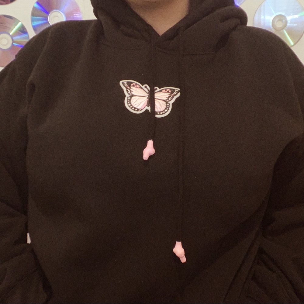 Pink butterfly Hoodie 🦋
